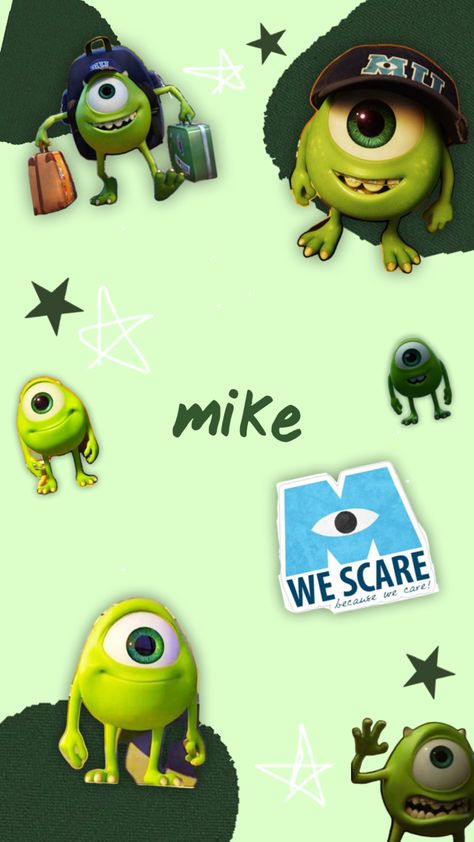 Mike Wazowski Wallpapers Aesthetic, Monster Company Wallpaper, Monsters Inc Wallpaper Iphone, Mike Wazowski Wallpapers, Monsters University Wallpaper, Monster Company, Sully And Boo, Disney Movies List, Mike From Monsters Inc