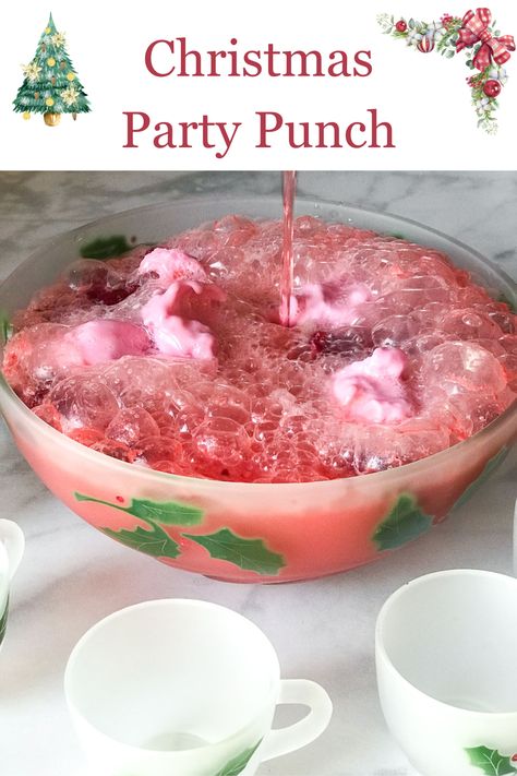 Easy Raspberry Sherbert Punch, perfect for your holiday party drink. Retro party beverage that is a church Christmas party tradition. Make your party special with a sweet fizzy punch that is so easy to make. Ambrosia Party Punch, 7 Up Punch With Sherbert, Punch With Raspberry Sherbert, S Herbert Punch, Christmas Sherbert Punch Recipes, Holiday Punch Sherbet, Holiday Punch With Sherbert, Raspberry Sherbert Punch Recipes, Wedding Punch Recipes With Sherbert