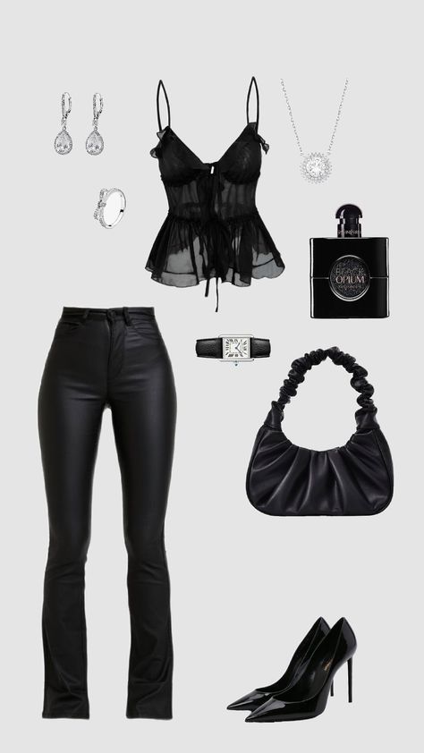 outfits inspo Dc Clubbing Outfits, Celebrity Talk Show Outfits, Outfit Ideas Dark Feminine, All Black Baddie Outfit, Maddy Perez Outfit Inspo, December Fits, Tvd Outfits, Teen Swag Outfits, Clubbing Outfits