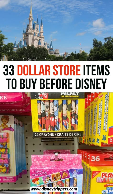 Disney Trip Essentials Packing Lists, Things To Buy For Disney World Trip, List For Disney World Packing, What To Buy Before Disney World, Disney Trip Necessities, Packing Snacks For Disney, Road Trip To Disney World, Disney World Necessities, Things To Buy Before Disney World