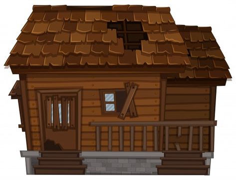 Old Wooden House, Tiktok Photos, House Clipart, Wood House, House Illustration, House Drawing, Design Wood, Old New House, Wooden House