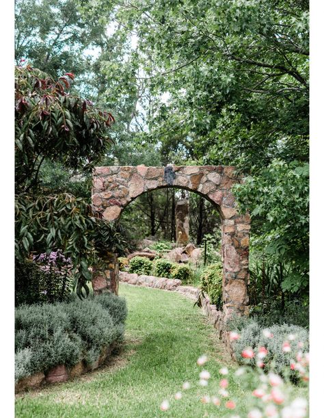 Stone Archway, House Front Porch, Tree Canopy, Side Yard, Balcony Garden, Garden Stones, Garden Structures, New South Wales, Outdoor Settings