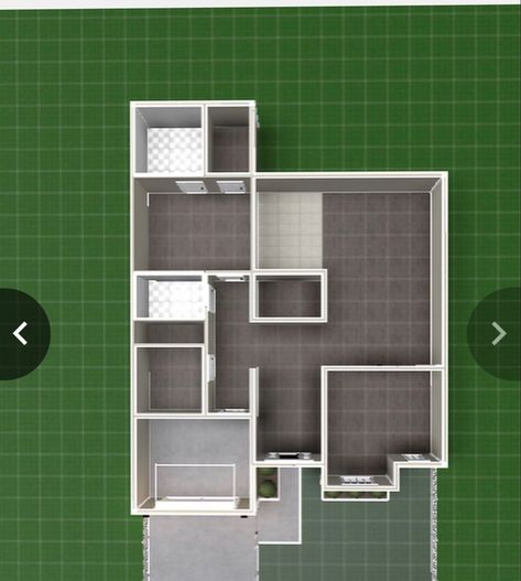 Roblox House Layouts, Blocksburg House Layout, Bloxburg Layout Ideas, One Floor House Plans, Two Story House Design, House Plans With Pictures, Small House Layout, House Decorating Ideas Apartments, Diy House Plans