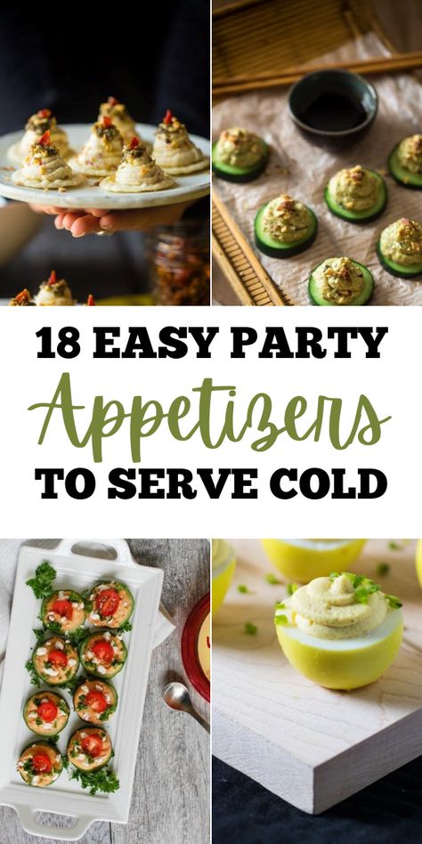 Appetizer To Make Ahead Of Time, East Cold Appetizers, Appetizers For 20 People Parties, Appetizers For Ladies Luncheon, Pre Make Appetizers, Easy Party Hourderves, Make Ahead Small Bites Appetizers, Cold Nibbles For Party, Anniversary Party Appetizers