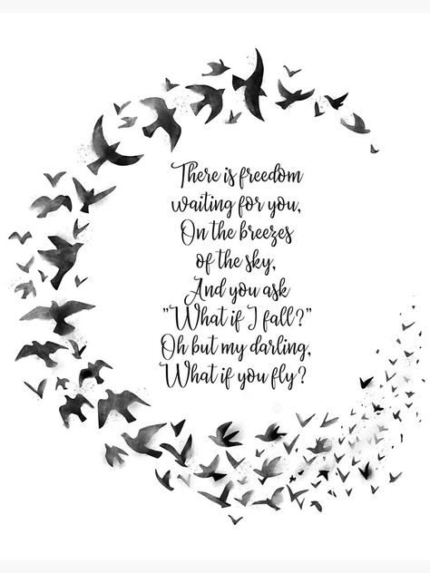 Come Fly With Me Quotes, Fall Before You Fly Tattoo, What If I Fly Quote, What If You Fly Quote, Flying Quotes Inspirational, What If I Fall What If You Fly, What If You Fly Tattoo, What If I Fall Oh My Darling, Quotes About Flying