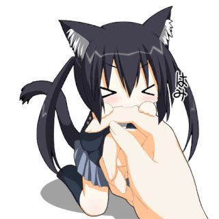 An Anime, Cat Ears, Anime Character, Black Hair, Hair, Anime, Black