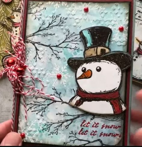 Stampers Anonymous Christmas, Colorado Craft Company, Handmade Wrapping Paper, Paint Stencils, Unity Stamp Company, Snowman Cards, Snow Much Fun, Unity Stamps, Winter Cards