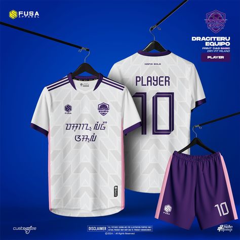 Team name : DRACITERU EQUIPO Print type : PRINT D&B Material type : Dry-FIT Milano Brand : FUSA APPAREL Do you need a custom design ? Click Link in bio #jersey #mockup #mockupjersey #coreldraw #apparel #jerseymurah #jerseyfutsal #jerseybandung #jerseyfootball #design #designjersey #jasadesign #adidas #adidasjersey #nike #nikejersey #nikefootball #difusainaja #togetherisstrength #fusa #fusain #fusaapparel #fusaapparelcatalog #jerseybogor #bogorpisan #freelance Football Jerseys Design, Jersey Futsal Printing Design, Esport Jersey Design, Camisa Time, Soccer Uniforms Design, Football Jersey Design, Jersey Basket, Jersey Futsal, Jersey Mockup