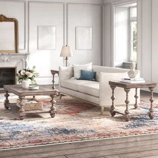 Kelly Clarkson Home Living Room | Wayfair French Country Living Room Coffee Tables, 1905 Farmhouse, Coffee Table And End Tables, Pottery Barn Inspired Living Room, Wood Table Living Room, 3 Piece Coffee Table Set, Living Room Table Sets, Kelly Clarkson Home, Mirror Lamp