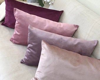 Lilac Bedroom, Lavender Bedroom, Pink Pillow Cases, Purple Living Room, White Pillow Cases, Purple Cushions, Cover Purple, Leather Throw Pillows, Lavender Pillows