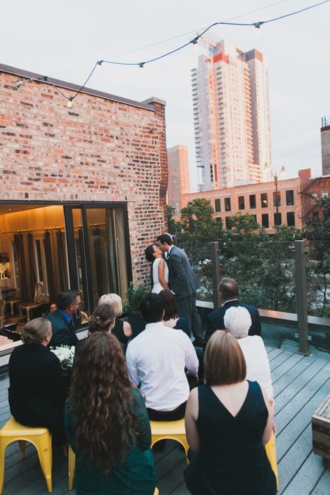 Small Weddings Ceremony, Montreal Wedding, Loft Wedding, Chicago Wedding Venues, Rooftop Wedding, Intimate Wedding Ceremony, Restaurant Wedding, Small Intimate Wedding, Urban Wedding