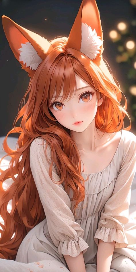 How To Draw Fox Ears Anime, Women With Cat, Fox Pfp, Usagi Rabbit, Kitsune Girl, Japanese Fox, Kitsune Fox, Spice And Wolf, Neko Cat