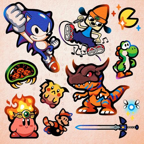 Welcome to RETRO GLOW ✨👾 this flash tattoo sheet features designs from old school anime and video games! I have availability between April-June with limited space on weekends. Thank you 🙏 #flashtattoo#animetattoo#videogametattoo#boldtattoos#colortattoo#torontotattoo#nyctattoo Flash Tattoo Sheet, Old School Anime, Video Game Tattoos, School Anime, Tattoo Sheet, Flash Design, Tattoo Flash Sheet, Old School Tattoo Designs, Gaming Tattoo