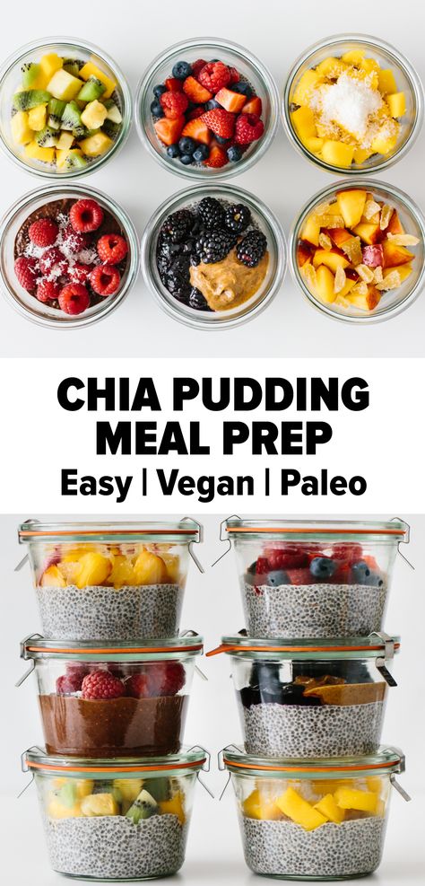 Meal Prep Easy, Chia Puding, Clean Meal Prep, Pudding Chia, Healthy Snacks To Buy, Healthy Breakfast Recipe, Clean Eating For Beginners, Clean Eating Breakfast, A Healthy Breakfast