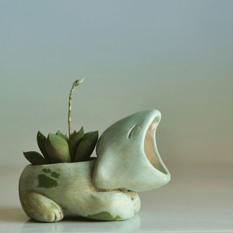 Cute Pots, Pokemon Bulbasaur, Modern Planter, Office Decor Home, Tanah Liat, Clay Diy Projects, Keramik Design, Home Decor Modern, Pottery Crafts