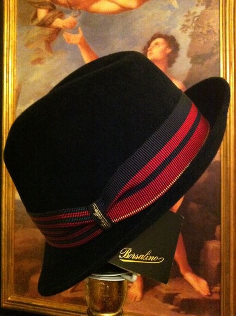 Borsalino hat from Rome, Italy.  It was rainy in Europe and this was a honeymoon souvenir from Alex. Mario Hat, Detective Outfit, Borsalino Hats, Mad Hat, Sam Cooke, Head Games, Vintage Menswear, Mens Hats, Hat Styles