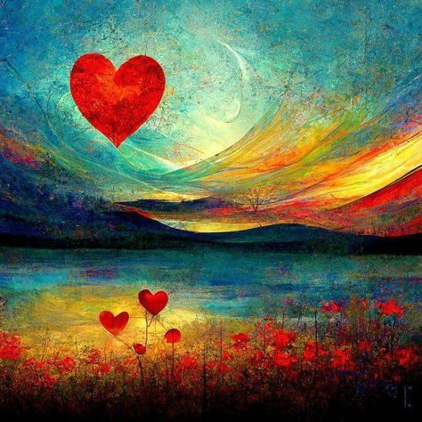 Peace Painting Ideas, Heart Images Art, Love And Peace Art, Love Inspired Art, World Peace Art, Love Heart Pics, Peace Images, Peace Artwork, Peaceful Pictures