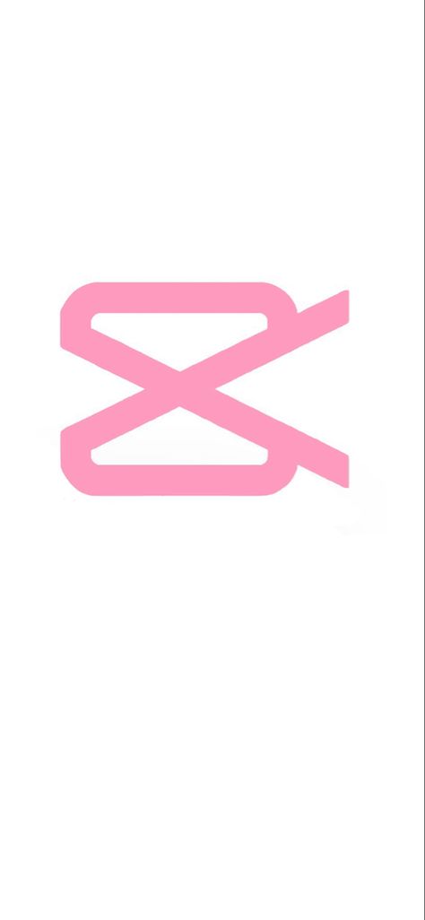 Pink Capcut Icon, White And Pink App Icons, Capcut App Icon, Capcut Icon, White Bg, Underarmor Logo, App Icon, Ipad, Wallpapers