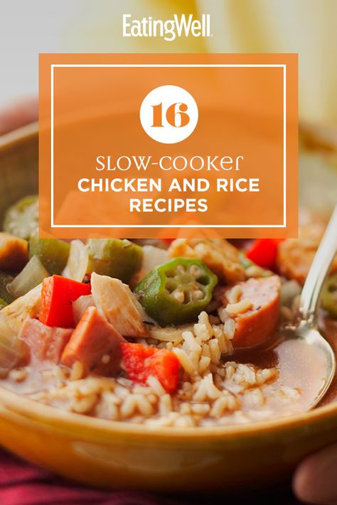 Slow Cooker Cauliflower Rice Recipes, Slow Cooker Rice Pilaf, Slow Cook Chicken And Rice, Slow Cooker Chicken And Rice Healthy, Slow Cooker No Peek Chicken And Rice, Chicken And Rice Recipes, Chutney Chicken, Chicken And Sausage Gumbo, Chicken And Sausage