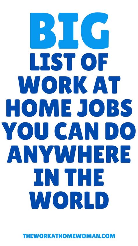 Remote Jobs Worldwide, Remote Work From Home Jobs, Unique Jobs, Work At Home Jobs, At Home Jobs, Student Loan Forgiveness, Student Jobs, Online Jobs From Home, Side Hustle Ideas