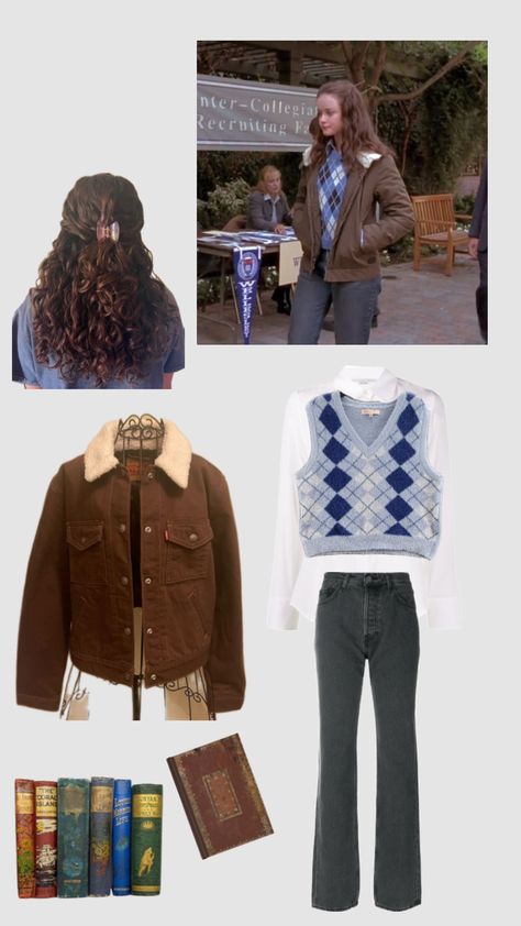 Rory Gilmore Outfit #outfitinspo #rorygilmoreaesthetic #rorygilmore #gilmoregirls #outfit Rory Gilmore Style, Outfit Shuffles, Gilmore Girls Outfits, Winter Outfits For Girls, Famous Outfits, Downtown Outfits, Rory Gilmore, Cute Fall Outfits, Girls Wardrobe