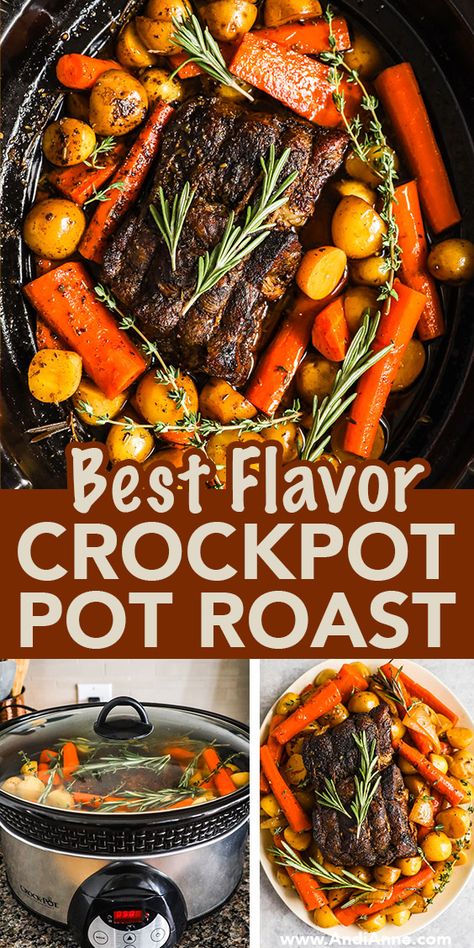 Crock Pot Roast Carrots And Potatoes, Roast Dinner Crockpot, Fall Roast Recipes, Ambitious Kitchen Slow Cooker, Potroast Crockpot Crock Pot Roast Slow Cooker, Pot Roast In Slow Cooker Recipes, Roasts In Crockpot Slow Cooker, Crock Pot Recipes Roast, Pot Roast With Wine Slow Cooker