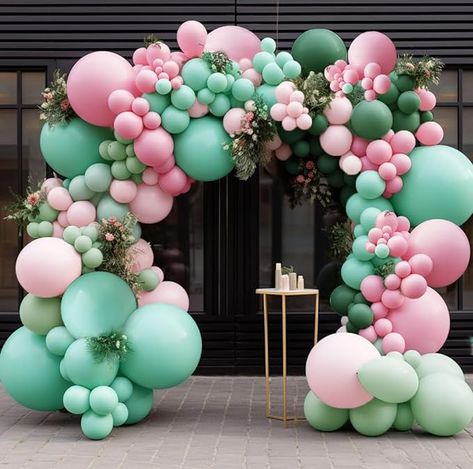 Amazon.com: Green Pink Balloon Garland Double Stuffed Sage Green Baby Pink Balloons Pastel Mint Green Pink Balloons Dusty Green Pink Balloon Arch Kit for Baby Shower Wedding Flamingo Birthday Party Decorations : Home & Kitchen Green Pink Balloon Arch, Pink And Green Balloons, Pink And Green Graduation Party, Sage Green And Pink Balloons, Pink And Mint Balloon Garland, Pastel Green And Pink Balloons, Balloon House, 16th Birthday Decorations, Green Event