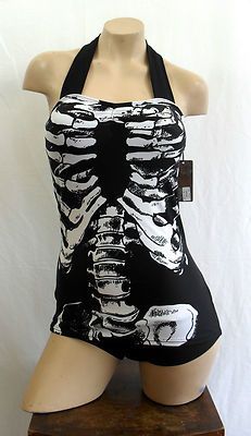 1000+ images about Summer on Pinterest | Tankini, Tankini top and ... Skeleton Swimsuit, Vaporwave Fashion, Gothic Style Clothing, Swimsuit Tankini, Goth Clothes, Alt Clothes, Metal T Shirts, Diy Clothes Design, Weird Fashion