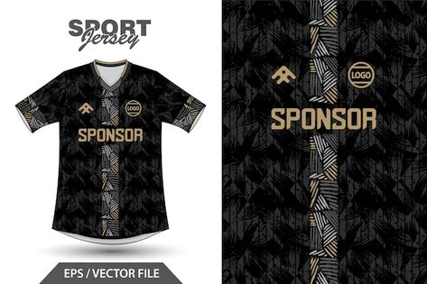 Premium Vector | Vector vector sport jersey soccer for sublimation Casual Black Jersey With Sublimation Design, Black Sports Fan Jersey With Graphic Sublimation, Black Jersey Design, Jersey Design Football, Black Sportswear Jersey With Sublimation Print, Poster Bola, Freepik Sports Jersey Design, Concept Jersey Soccer, Jersey Basketball