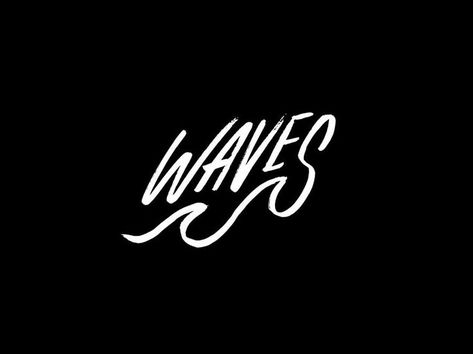 waves logo Waves Typography, Expressive Type, Sound Logo, Chinese Typography, Waves Logo, Retro Beach, Instagram Graphic, Best Logo Design, Surf Art