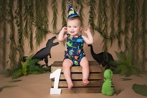 Dinosaur Theme First Birthday Photoshoot. Dinosaur Party Hats, Baby Dinosaur Party, Girl Dinosaur Birthday, Dinosaur Party Supplies, Dinosaur Hat, Dinosaur Photo, Baby Boy Themes, Trendy Baby Boy Clothes, First Birthday Hats