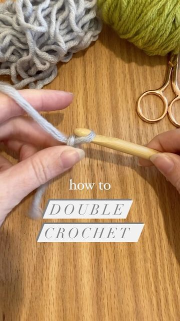 Single Vs Double Crochet, How To Crochet Double Stitch, Double Single Crochet Stitch, How To Do Double Crochet Stitch, How To Do A Double Crochet, How To Do A Second Row In Crochet, How To Do A Double Crochet Stitch, How To Double Crochet For Beginners, Crochet Double Chain