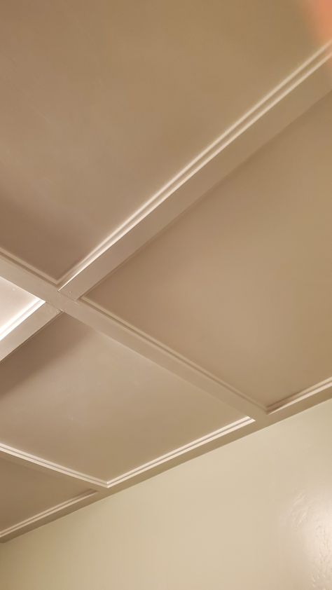 Trim On Ceiling, Ceiling Trim Ideas, Classical Ceiling Design, Unique Ceiling Design, Coffer Ceiling, Ceiling Classic, Living Room Panelling, Ceiling Options, Ceiling Trim