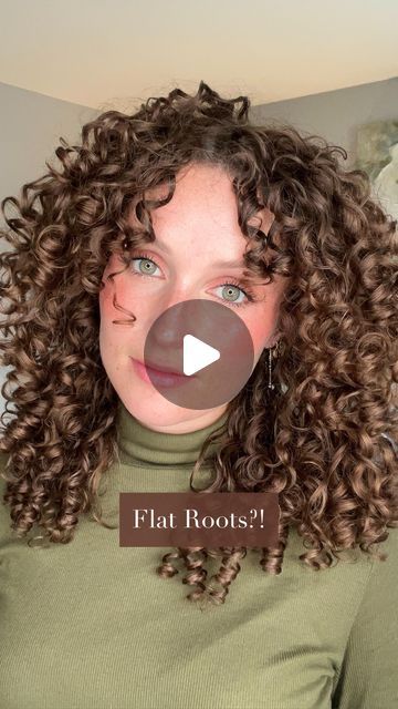 How To Root Clip Curly Hair, How To Make Roots Curly, Curly Hair Flat On Top, Flat Roots Curly Hair, Root Clipping Curly Hair How To, Ringlet Curls Hairstyles, Ways To Style Short Curly Hair, How To Get Volume In Hair Roots, How To Make Curls