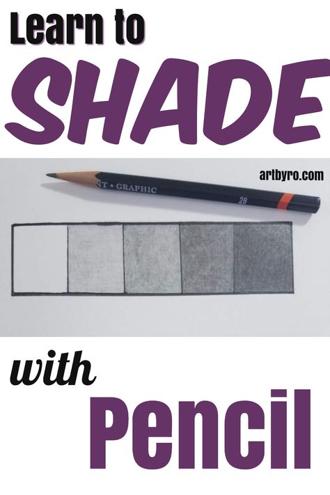 Learn to shade with pencil. Art tutorials for beginners of all ages. Step by step drawing exercises with pictures. #arteducation #drawing How To Practice Shading, Graphite Shading Techniques, How To Learn Shading, Learn How To Shade Drawings, Pencil Shading Art For Beginners, Shading Exercises Pencil, Step By Step Drawing For Beginners Pencil Learning, Basics Of Drawing Art Lessons, Drawing Pencils Guide