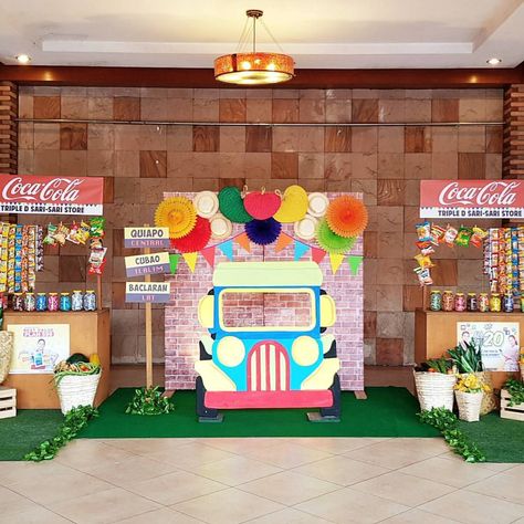 #eventstylingph #kiddiepartyph #kidspartyhub #pinoyfiesta Pinoy Party Decorations, Philippines Party Decorations, Pinoy Theme Party, Pinoy Fiesta, Pista Sa Nayon Themed Party, Filipino Decor, Pinoy Fiesta Theme Party Decorations, Philippines Fiesta Decorations, Filipino Fiesta Decorations