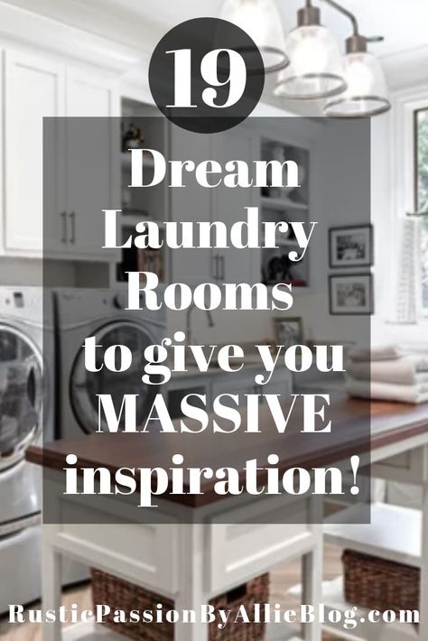 This blog post is full of gorgeous dream laundry rooms. If you are looking to remodel your laundry room look no further to get tons of design inspiration here. You will find countertop, drying rack, farmhouse sinks, and modern layouts here. #whitelaundryroom #modernlaundryroom #remodelideas #farmhouselaundryroom #dreamlaundryroom #affordabledecor Farm House Laundry Room, Sink Drying Rack, White Laundry Rooms, Shiplap Wall Diy, Farmhouse Sinks, Dream Laundry Room, Laundry Room Layouts, Farmhouse Laundry, Laundry Room Shelves