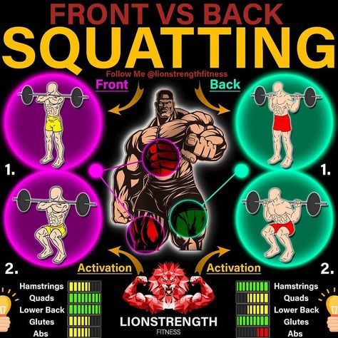 Muscle Gain Meal Plan, Back Squat, Glute Muscles, Gym Buddy, Back Squats, Front Squat, Major Muscles, Building Muscle, Six Pack Abs