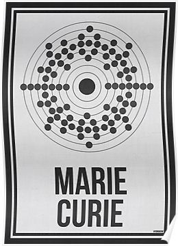 MARIE CURIE - Women in Science Wall Art Poster Marie Curie Art, Women In Science, Science Club, Women Scientists, Writing Systems, Interesting Images, Minimal Poster, Marie Curie, Poster Series