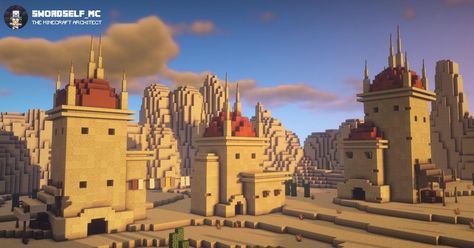 Minecraft Village Ideas, Minecraft Desert, Desert Village, Minecraft Village, Village Ideas, Minecraft City, Minecraft Survival, Minecraft Inspo, Minecraft Architecture