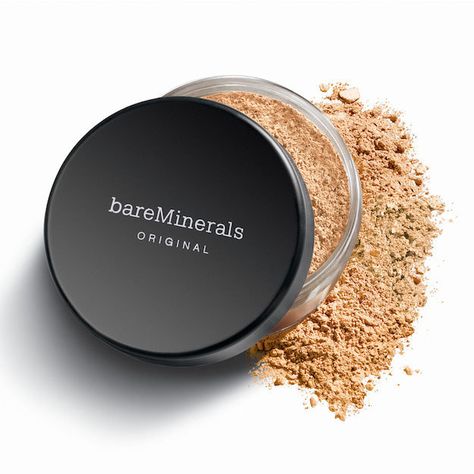 BareMinerals foundation Bareminerals Foundation, Bare Minerals Foundation, Airbrush Foundation, Porcelain Skin, Chemical Sunscreen, Mineral Foundation, Mineral Pigments, Bare Minerals, Finishing Powder