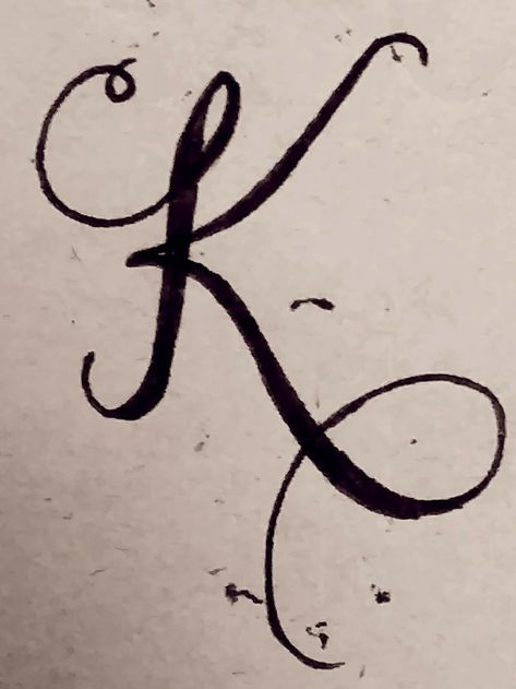 K Cursive Fonts, Letter K Tatoos Design, Letter K In Different Fonts, Initial K Tattoo Ideas, K Drawing Letter, K In Different Fonts, Caligraphy K, K Tatoos Design, K In Calligraphy