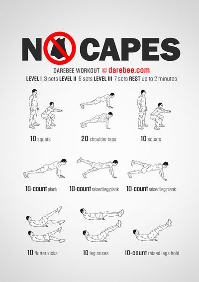 Silent Workout, Darbee Workout, No Capes, Neila Rey Workout, Superhero Workout, Bizarre Facts, Workout Posters, Major Muscles, Mental Training