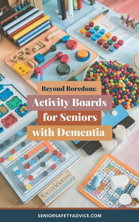 Break the cycle of boredom and provide meaningful engagement for seniors with dementia. Learn how to create activity boards that cater to their individual needs and interests. Sensory Activities For Senior Citizens, Dementiability Activities, Older Adults Activities, Memory Care Unit, Senior Citizen Activities, Memory Care Activities, Montessori Table, Diy Sensory Board, Nursing Home Activities