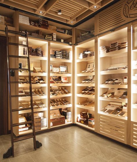 Walk In Humidor Design, Luxury Liquor Store, Warehouse Office Design, Wine Store Design, Wine Shop Interior, Whiskey Room, Home Wine Cellars, Liquor Shop, Diy Home Bar