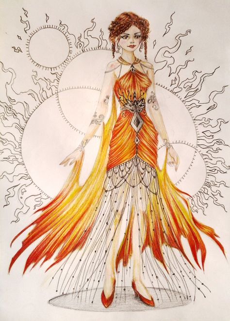 fire dress - Google Search | kw6 | Pinterest | Fire, Google Search and Search Fire Inspired Costume, Flame Dress Drawing, Dress Inspired By Fire, Phoenix Inspired Dress, Fire Themed Dress, Phoenix Dress Gowns, Fire Inspired Fashion, Fire Goddess Costume, Fire Dress Gowns