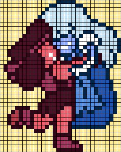 X Men Cross Stitch, Steven Universe Cross Stitch Pattern, Perler Beads Steven Universe, Steven Universe Crochet Pattern, Steven Universe Pixel Art Grid, Steven Universe Perler Beads Pattern, Steven Universe Alpha Pattern, Steven Universe Cross Stitch, Heartstopper Perler Beads