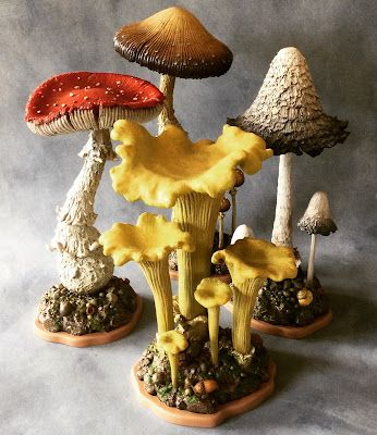 Carl Turner: 2021 Paper Mushrooms, How To Make Crepe, Ann Wood, Mushroom Crafts, Tanah Liat, New Paper, Mushroom Decor, Terraria, Clay Art Projects