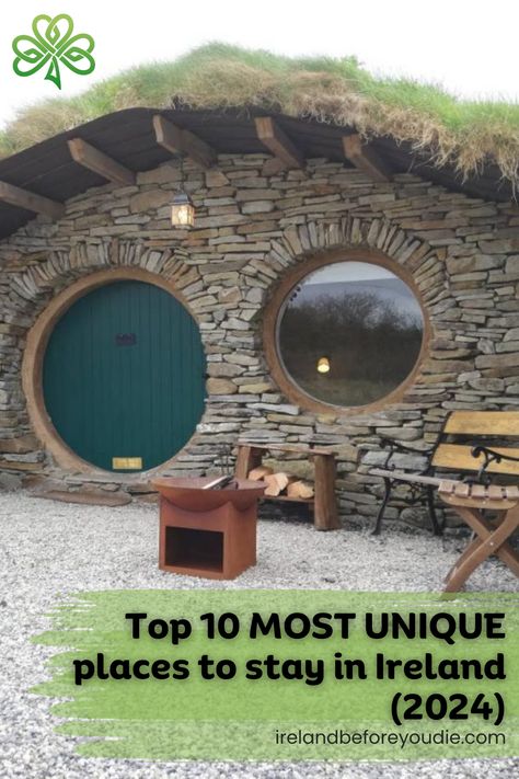 The most unique places to stay in Ireland are not well known by most tourists. Here they are at your finger tips 🍀 Best Places To Stay In Ireland, Places To Stay In Ireland, Tipperary Ireland, County Wicklow, County Galway, County Donegal, Not Well, Colorful Places, Ireland Homes