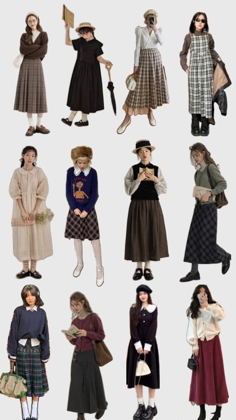 #inspo #ootd #fashion #vintagelook #oldiesstyle #outfitinspo Vintage Modest Outfits, Church Winter Outfit, Outfits Academia, Hijabi Aesthetic Outfits, Tale Of Tales, Modest Church Outfits, Long Skirt Outfit, Modest Dresses Fashion, Modesty Outfits